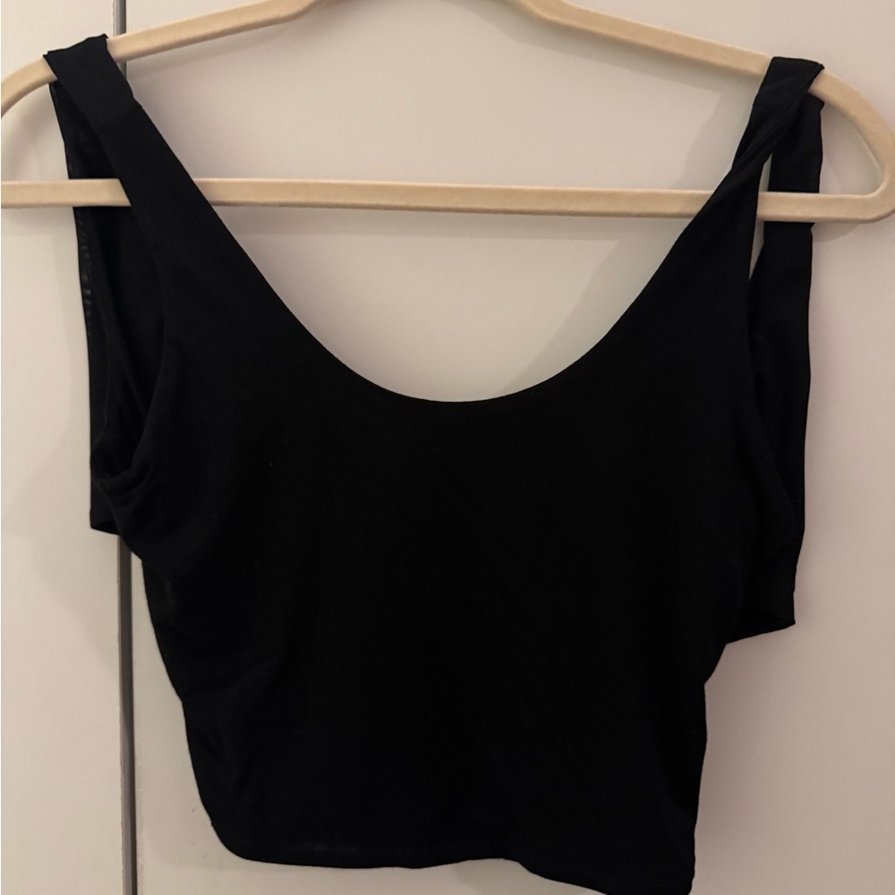 Lovers + Friends Black Crop Top